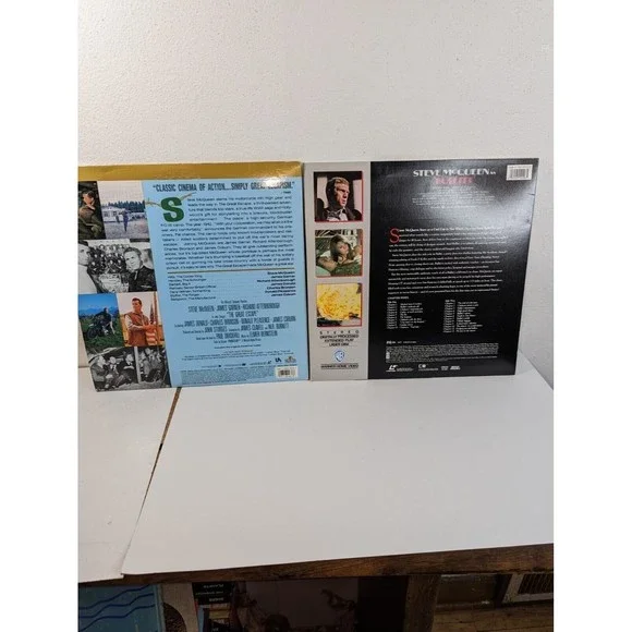 The Great escape and Bullet laserdisc Steve Mc Queen Bundle Untested - Picture 4 of 7